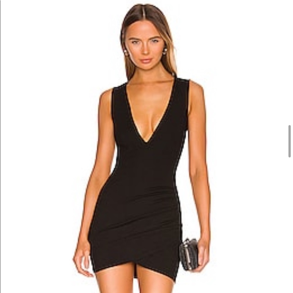 REVOLVE SUPERDOWN SKYE MINI DRESS IN BLACK